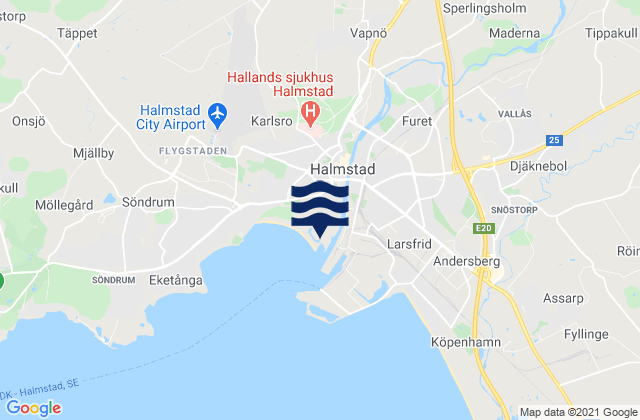 Halmstad, Sweden潮水