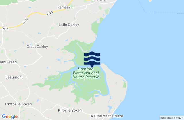 Hamford Water, United Kingdom潮水