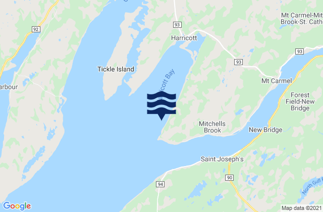Harricott Bay, Canada潮水