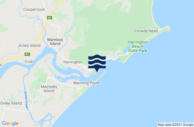 Harrington Inlet, Australia潮水