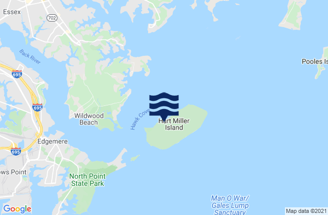 Hart-Miller Island, United States潮水
