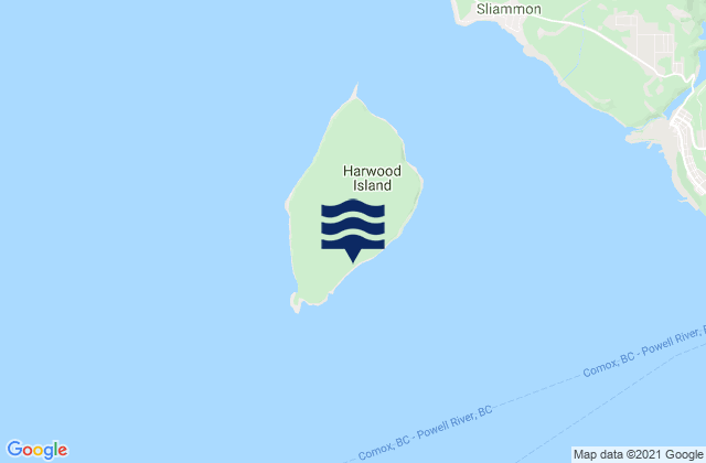 Harwood Island, Canada潮水