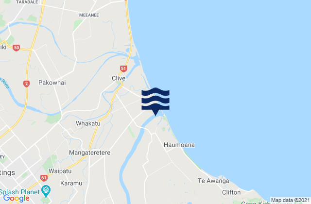 Hastings District, New Zealand潮水