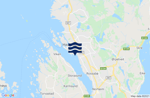 Haugesund, Norway潮水