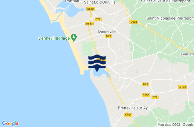 Havre de Surville, France潮水