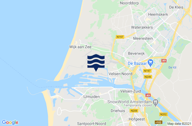 Heemskerk, Netherlands潮水