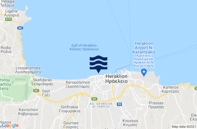 Heraklion Regional Unit, Greece潮水