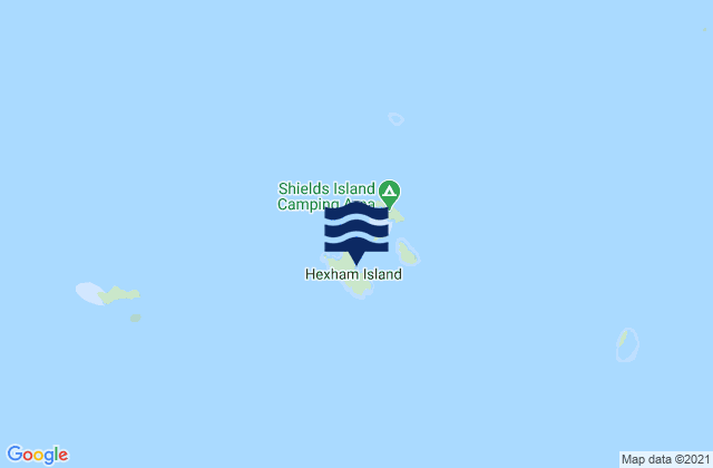 Hexham Island, Australia潮水