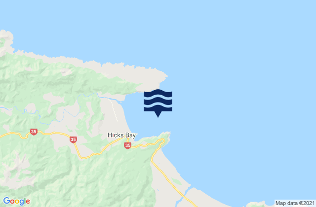 Hicks Bay, New Zealand潮水