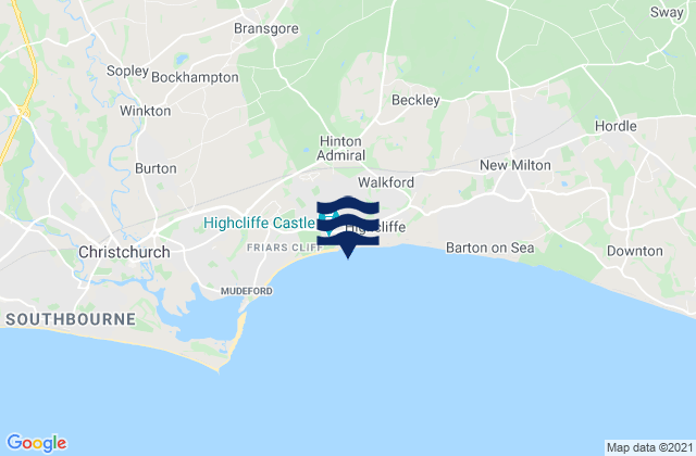 Highcliffe, United Kingdom潮水