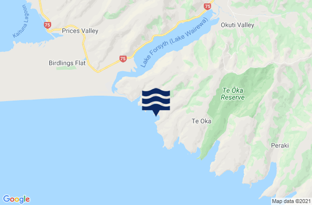 Hikuraki Bay, New Zealand潮水