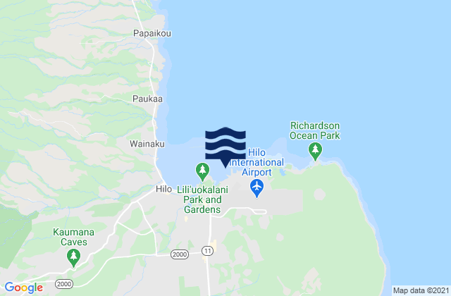 Hilo Hilo Bay Kuhio Bay, United States潮水