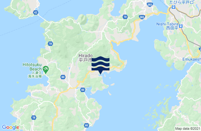 Hirado Shi, Japan潮水
