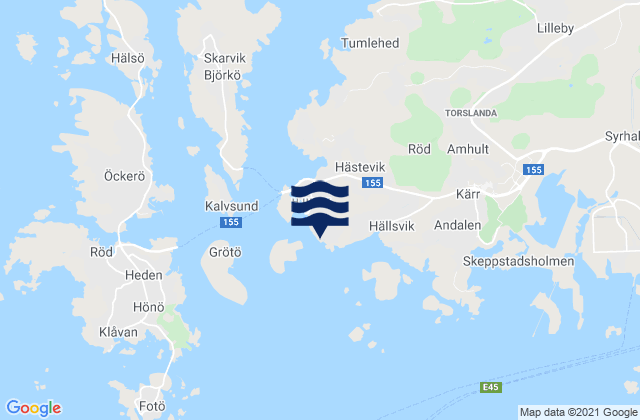 Hjuvik, Sweden潮水