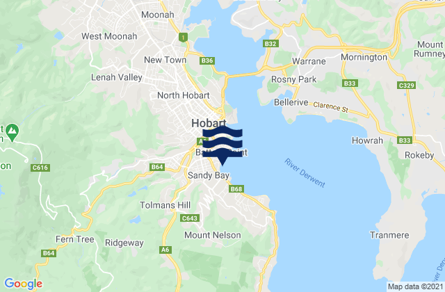 Hobart, Australia潮水