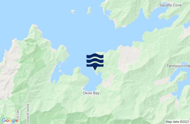 Hobbs Bay, New Zealand潮水