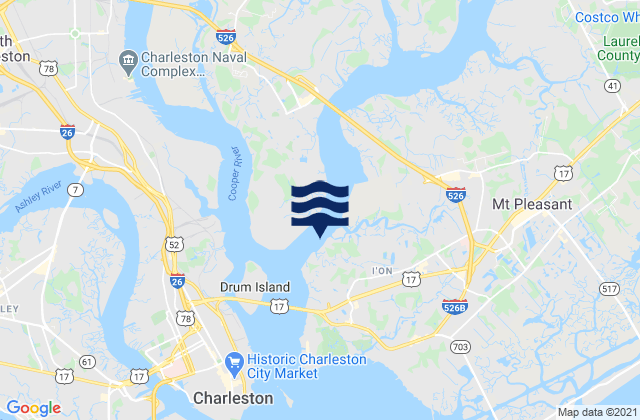 Hobcaw Point, United States潮水