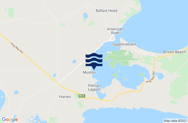 Hog Bay, Australia潮水