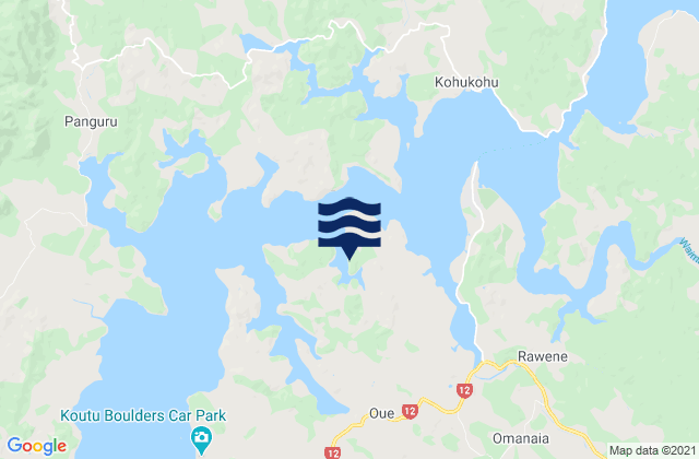 Hokianga Harbour, New Zealand潮水