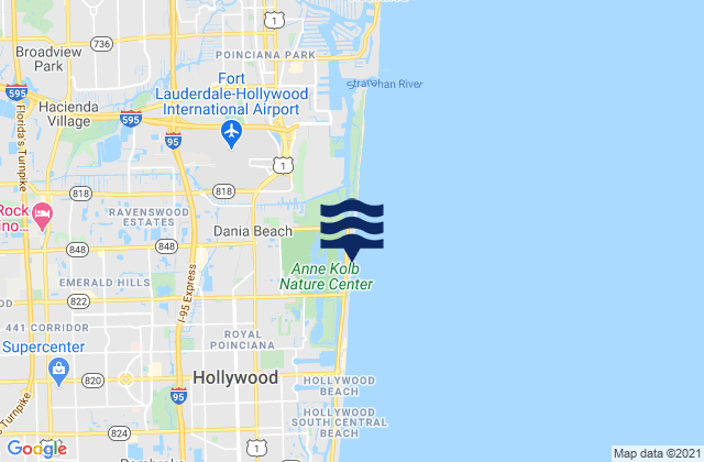 Hollywood Beach West Lake North End, United States潮水