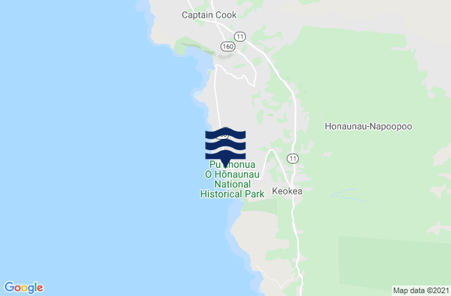 Honaunau-Napoopoo, United States潮水