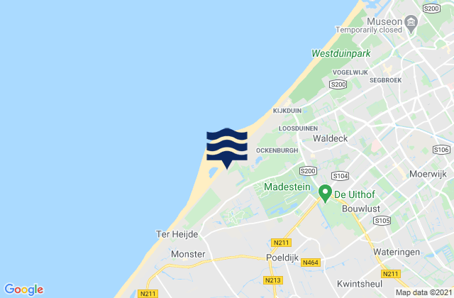 Honselersdijk, Netherlands潮水