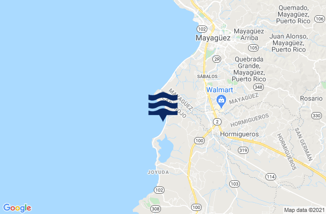 Hormigueros Barrio-Pueblo, Puerto Rico潮水