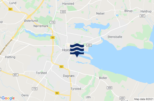 Horsens, Denmark潮水