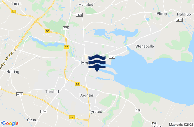Horsens Kommune, Denmark潮水