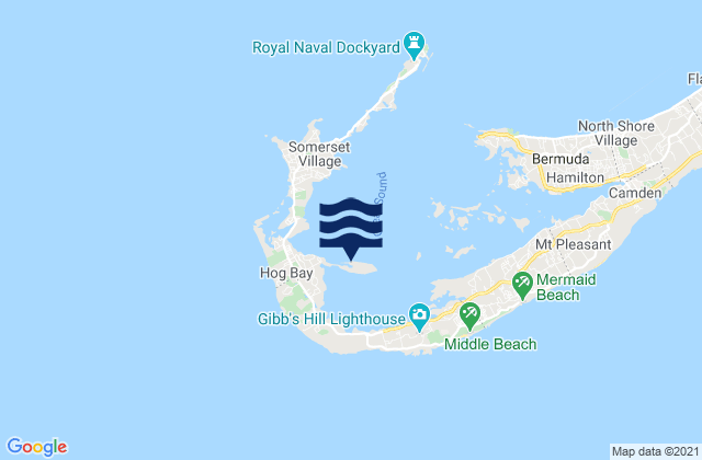 Horseshoe Bay, Bermuda潮水
