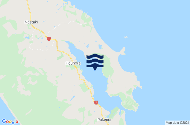 Houhora Harbour, New Zealand潮水