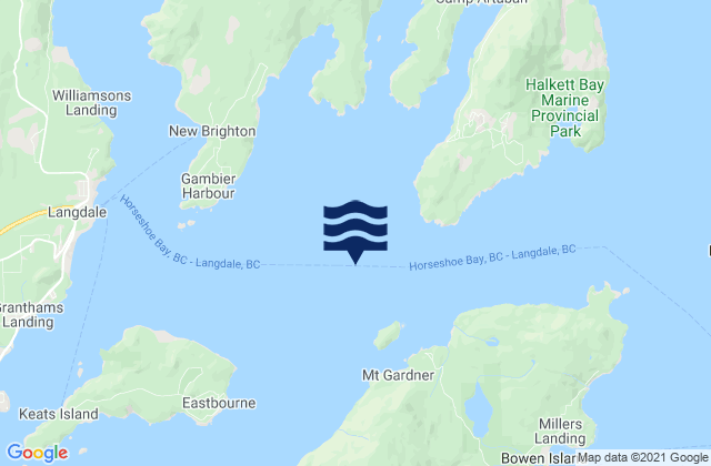 Howe Sound, Canada潮水