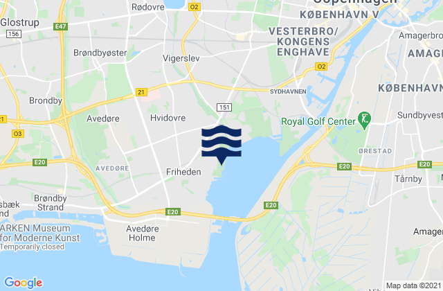 Hvidovre, Denmark潮水