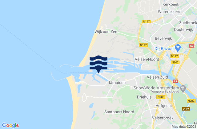 IJmuiden Port Amsterdam, Netherlands潮水