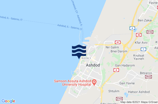 Igolim Ashdod, Israel潮水