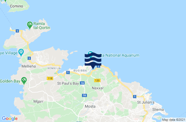 Il-Mosta, Malta潮水