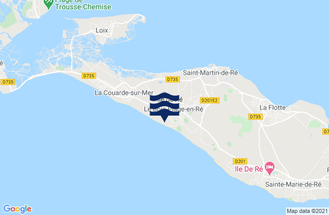 Ile de Re - Le Gouyot, France潮水