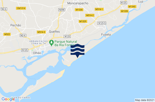 Ilha da Armona, Portugal潮水