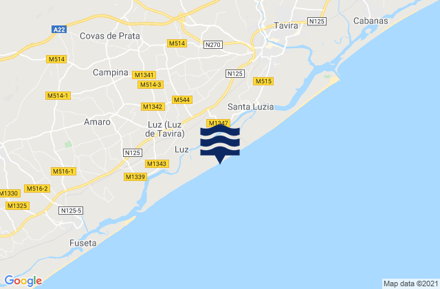 Ilha de Tavira, Portugal潮水