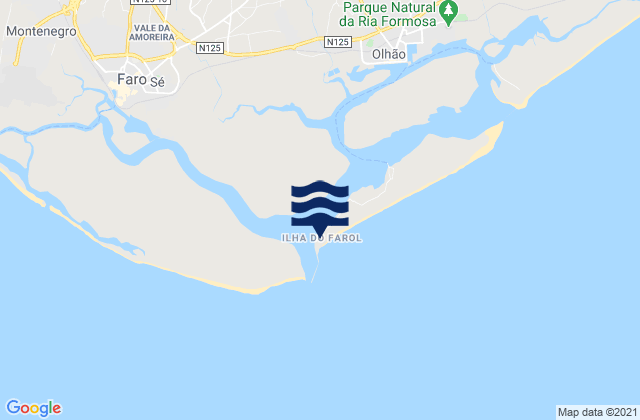 Ilha do Farol, Portugal潮水