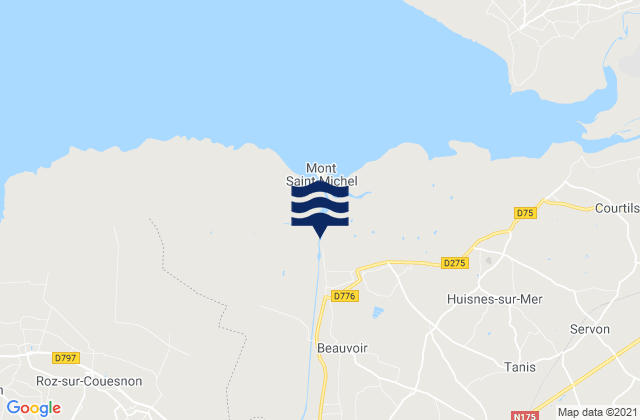 Ille-et-Vilaine, France潮水
