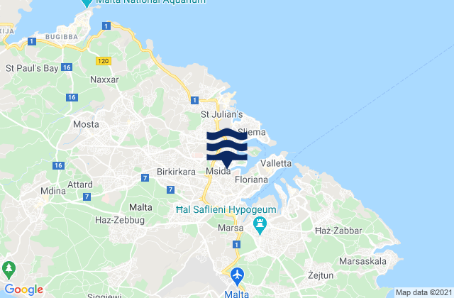 Imsida, Malta潮水
