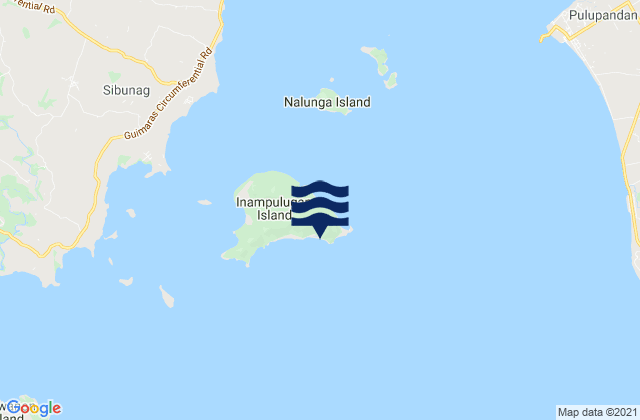 Inampulugan Island (Guimaras Island), Philippines潮水