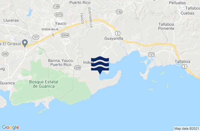 Indios, Puerto Rico潮水