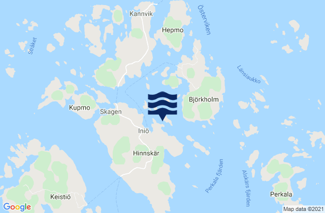 Iniö, Finland潮水