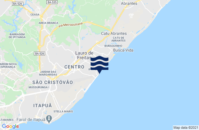 Ipitanga, Brazil潮水