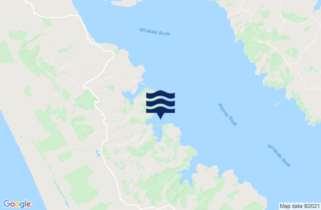 Island Point, New Zealand潮水