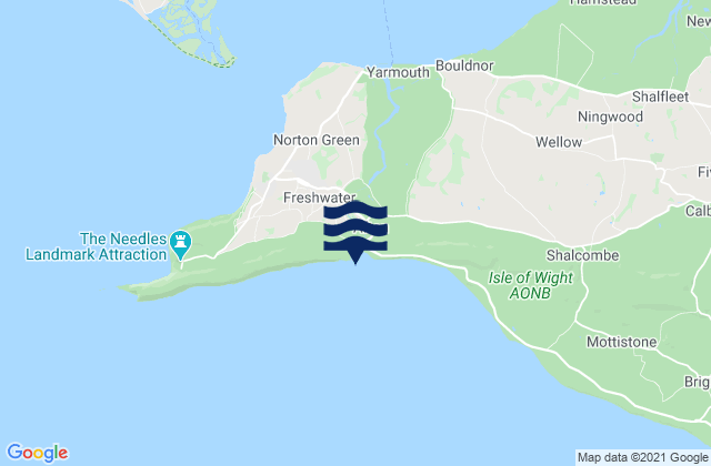 Isle of Wight - Freshwater, United Kingdom潮水