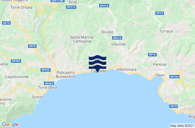 Ispani, Italy潮水