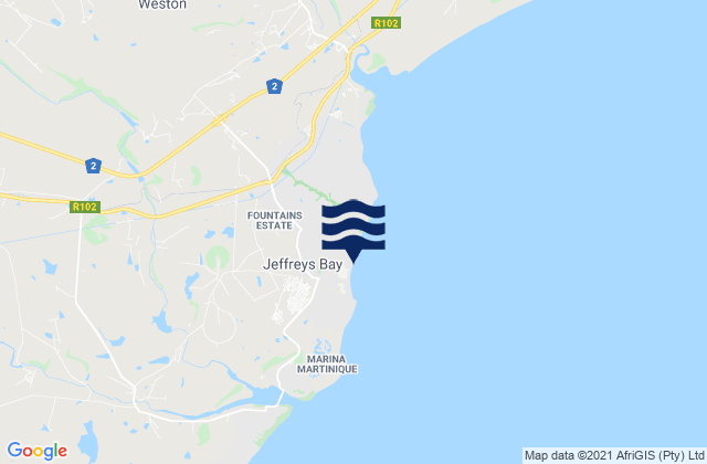 J-Bay, South Africa潮水